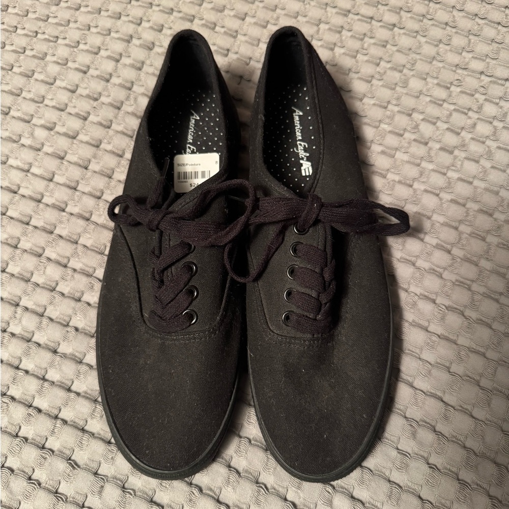 American Eagle Outfitters Black Sneakers Classic Canvas Style